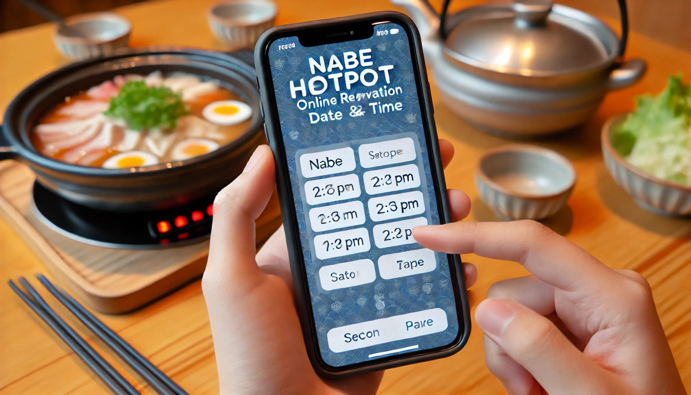 How to Make an Online Reservation at Nabe Hotpot Restaurant